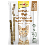 GimCat Sticks Truthahn & Kaninchen 4St., Snacks...
