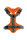 Hunter Geschirr Maldon XS, orange/grau