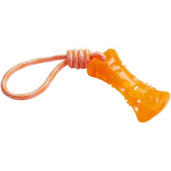 Hunter Hundespielzeug Aqua Avio Knochen orange 35 cm, Hundespielzeug