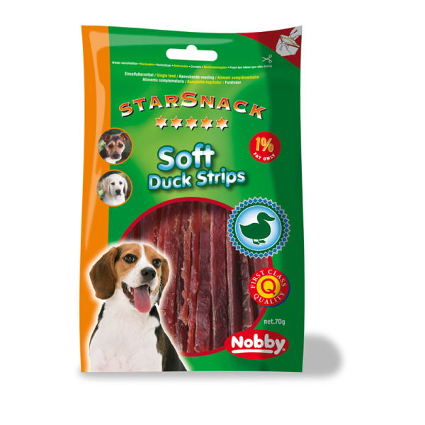 Nobby StarSnack Soft Duck Strips, Hundesnack 70 g