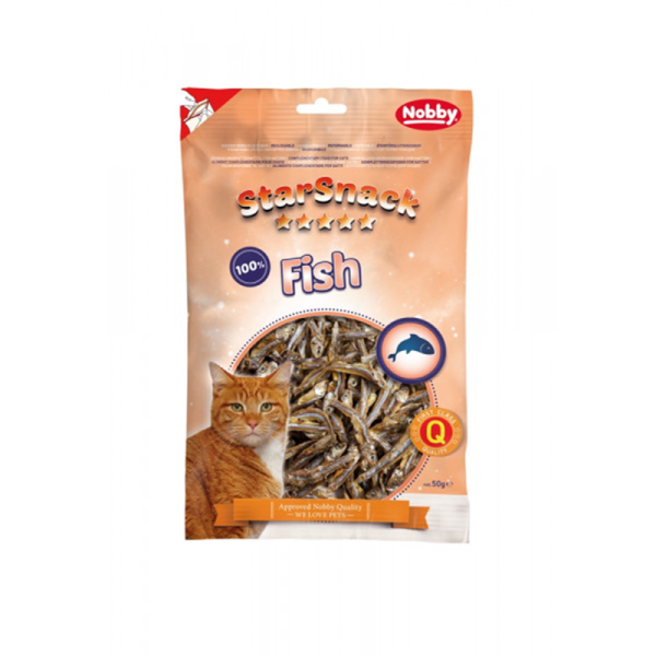 Nobby Starsnack Fish 50 g, Nahrungsergänzung für Katzen