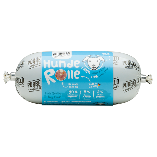 PURBELLO HundeRolle Lamm 200g, Alleinfuttermittel für Hunde