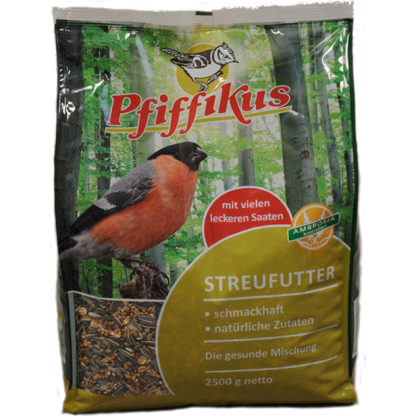 Pfiffikus Streufutter 2,5kg, Mischfutter für freilebende Vögel