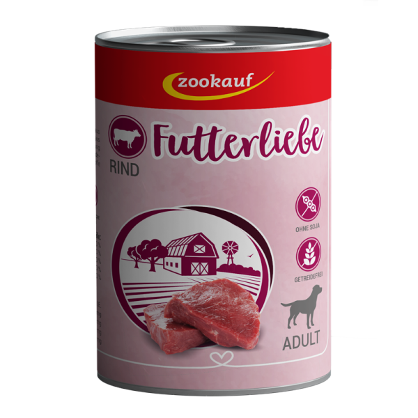 zookauf Adult Rind  400 g, Hundefutter