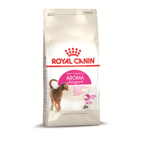 Royal Canin Feline Health Nutrition Aroma Exigent Adult 2 kg, Alleinfuttermittel für ausgewachsene Katzen - Ab dem 1. bis zum 7. Lebensjahr