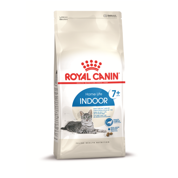Royal Canin Feline Health Nutrition Home Life Indoor 7+ Senior 400 g, Alleinfuttermittel für ältere Katzen (von 7 bis 12 Jahren), die nur im Haus leben