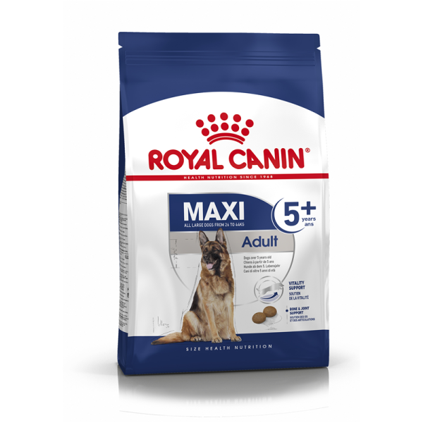 Royal Canin Size Health Nutrition Maxi Adult 5 + 15 kg, Alleinfuttermittel für große, ausgewachsene über 5 Jahre alte Hunde ab 26 kg bis 44 kg