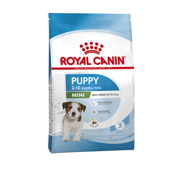 Royal Canin Size Health Nutrition Puppy Mini Puppy 8 kg, Alleinfuttermittel für Welpen kleiner Hunderassen (Endgewicht bis 10 kg) bis 10 Monate.