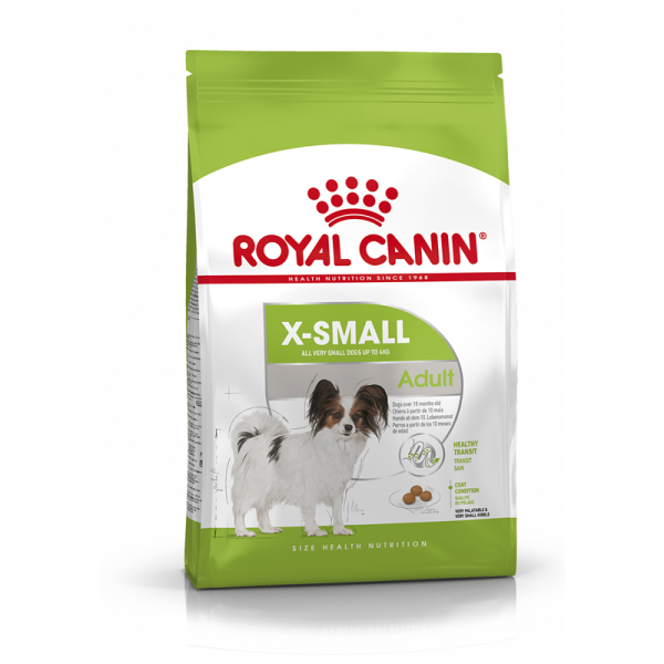 Royal Canin Size Health Nutrition X-Small Adult 1,5 kg, Alleinfuttermittel für sehr kleine Hunde bis 4 kg - Ab dem 10. Monat