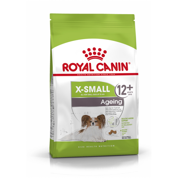 Royal Canin Size Health Nutrition X-Small Ageing 12 + 500 g, Alleinfuttermittel für sehr kleine Hunde bis 4 kg - Senior-Hunde ab dem 12. Lebensjahr