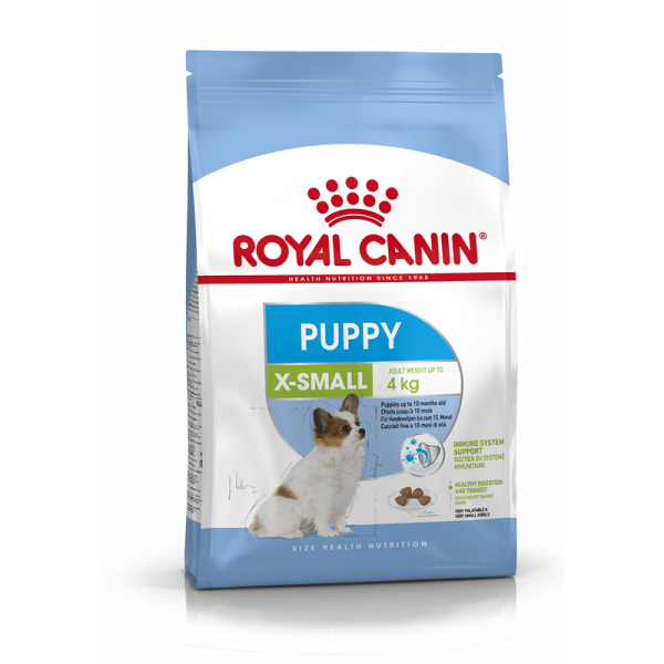 Royal Canin Size Health Nutrition Puppy X-Small Junior 500 g, Alleinfuttermittel für sehr kleine Hunde bis 4 kg (Endgewicht) - Welpen bis zum 10. Monat