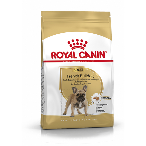 Royal Canin Breed Health Nutrition French Bulldog Adult 9 kg, Alleinfuttermittel für Hunde - Speziell für ausgewachsene und ältere Französische Bulldoggen - Ab dem 12. Monat