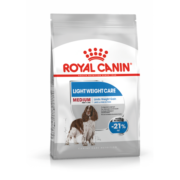 Royal Canin Size Health Nutrition Medium Light Weight Care 3 kg, Spezielles Trockenfutter für mittelgroße Hunde mit Übergewicht
