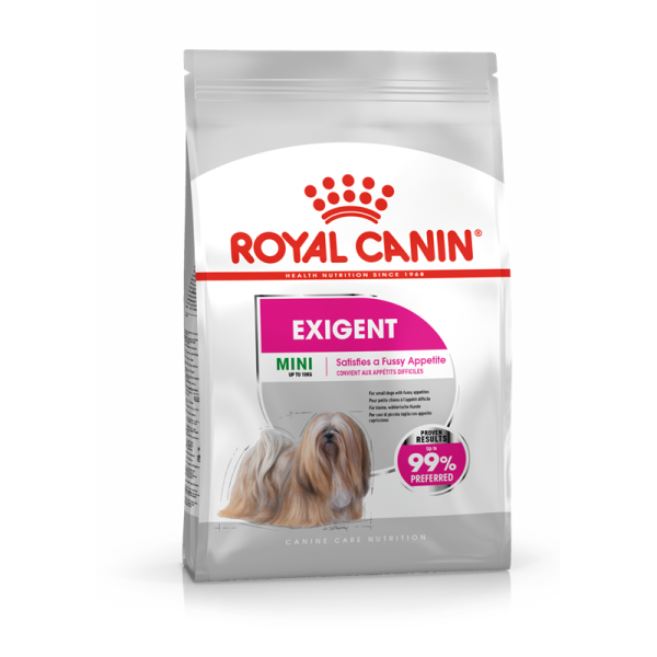 Royal Canin Care Nutrition Exigent Mini, Für kleine Hunde.