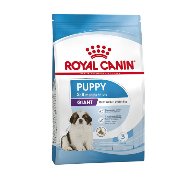 Royal Canin Size Health Nutrition Giant Puppy 15 kg, Alleinfuttermittel für Welpen von Riesenrassen (Endgewicht ab 45 kg) - bis 8 Monate