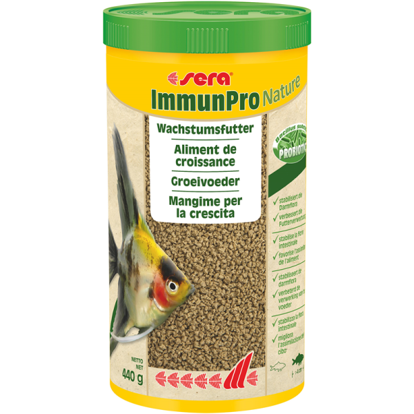 sera ImmunPro Nature 1000 ml / 440 g, Probiotisches Wachstumsfutter für Zierfische ab 4 cm