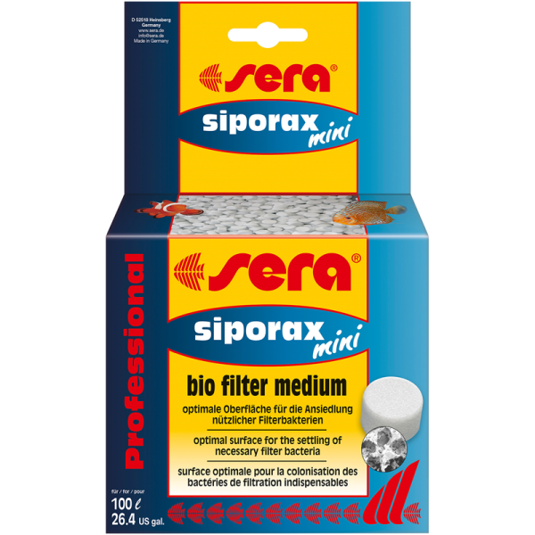 sera siporax mini Professional 130 g, Hochleistungsfiltermedium speziell für kleinere Aquarien