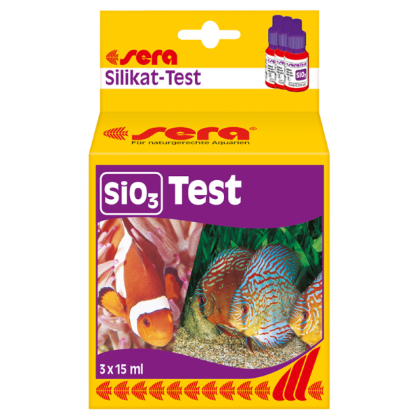 sera Silikat-Test 15 ml, Silikat (SiO3) fördert das Wachstum von Kieselalgen