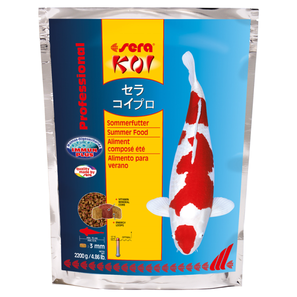 sera KOI Professional Sommerfutter 2,2 kg, Für die Extraportion Energie bei Temperaturen über 17 °C