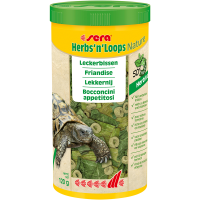 sera HerbsnLoops Nature 1000 ml / 120 g, Leckere...