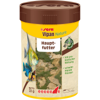 sera Vipan Nature 100 ml / 22 g, Hauptfutter mit 4 %...