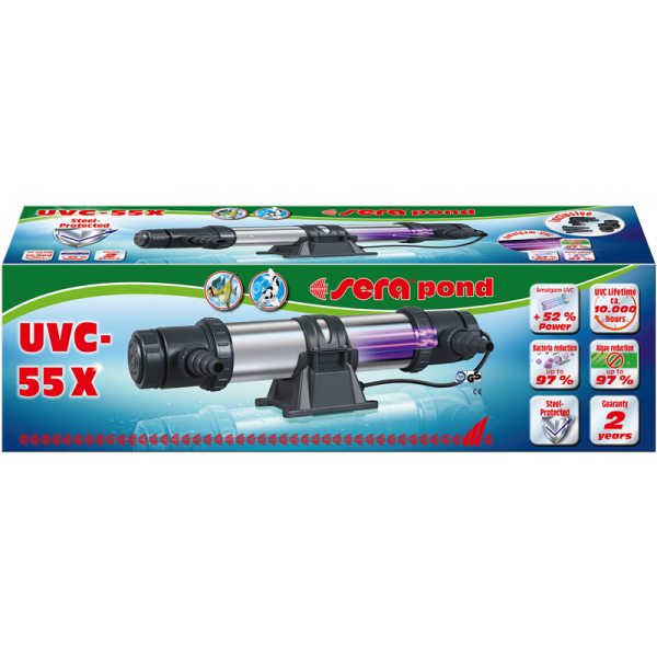 sera pond UVC-55X UVC-Wasserklärer, UVC-Wasserklärer für Teiche ab 10.000 Liter