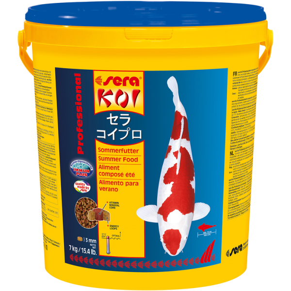 sera KOI Professional Sommerfutter 7 kg, Für die Extraportion Energie bei Temperaturen über 17 °C