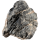 sera Rock Quartz Gray L 2 - 3 kg, Dunkelgrauer Naturstein mit weißen Einschlüssen