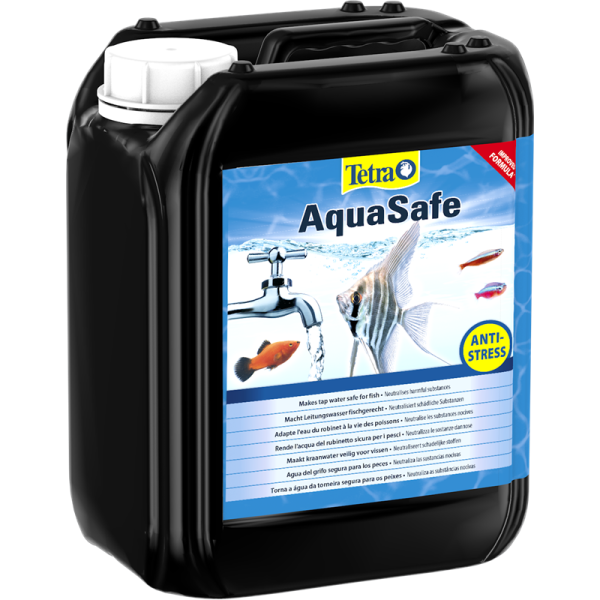 Tetra AquaSafe 5 Liter, Das schnell lösliche Tetra AquaSafe bereitet Leitungswasser sofort zu fischgerechtem, naturnahem Aquarienwasser auf.