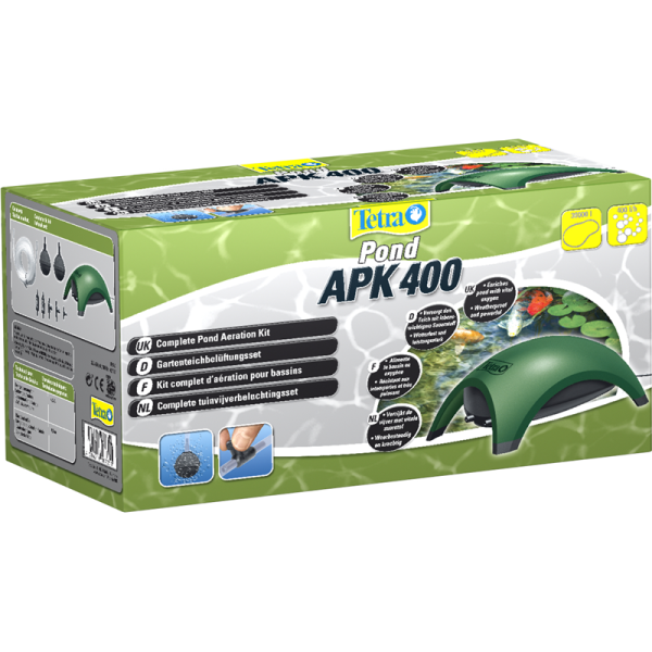 Tetra Pond APK 400 Air Pump Kit, Das Komplettset versorgt den Gartenteich ganzjährig mit lebensnotwendigem Sauerstoff.
