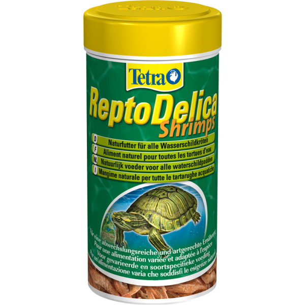 Tetra ReptoDelica Shrimps 250 ml / 20 g, Leckerbissen für alle Wasserschildkröten.