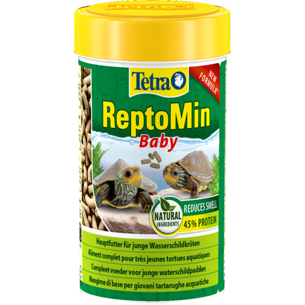 Tetra ReptoMin Baby 100 ml / 32 g, Spezielles Wasserschildkrötenfutter