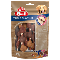 8in1 Triple Flavour Skewers 113 g, Hundesnack