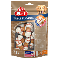 8in1 Triple Flavour Bones XS 290 g, Hundesnack