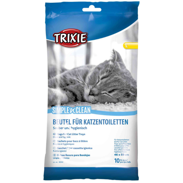 Trixie Beutel für Katzentoiletten 46 × 59 cm, Für eine einfache Entsorgung.