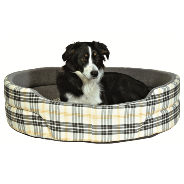 Trixie Hundebett Lucky beige/grau 65 × 55 cm, Hunde Zubehör
