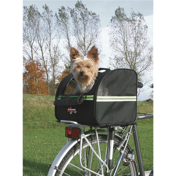Trixie Biker-Bag für Hunde schwarz 35 x 28 x 29 cm, bis zu 8 kg