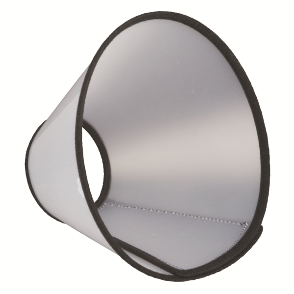 Trixie Schutzkragen Klettverschluss S-M 30-37 cm / 14 cm, Kunststoff Leck- und Knabberschutz für Wunden und Verbände