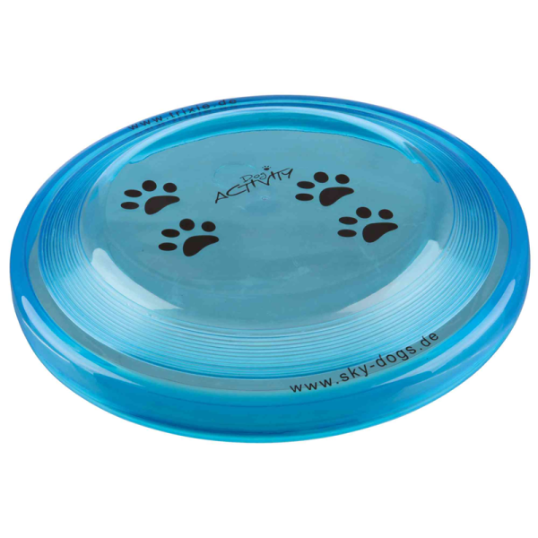 Trixie Dog Activity Disc Frisbeescheibe, bissfest ø 23 cm, Hundespielzeug von der Weltmeisterin im Disc Dogging Karin Actun mitentwickelt!