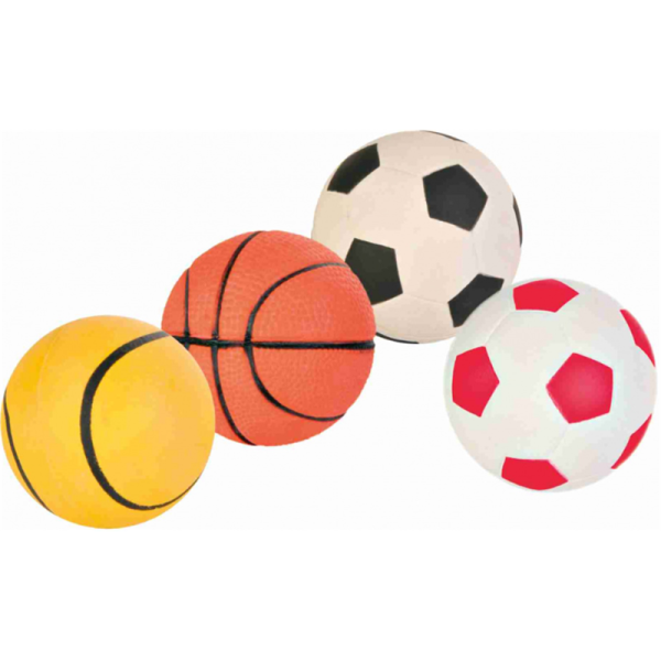 Trixie Moosgummi Ball ø 6 cm, Hundespielzeug aus Moosgummi: Ball ø 6 cm