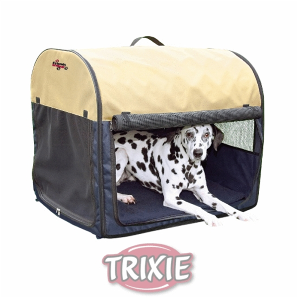 Trixie Transport-Hütte grau XS-S 40 × 40 × 55 cm, Hunde Ausstattung