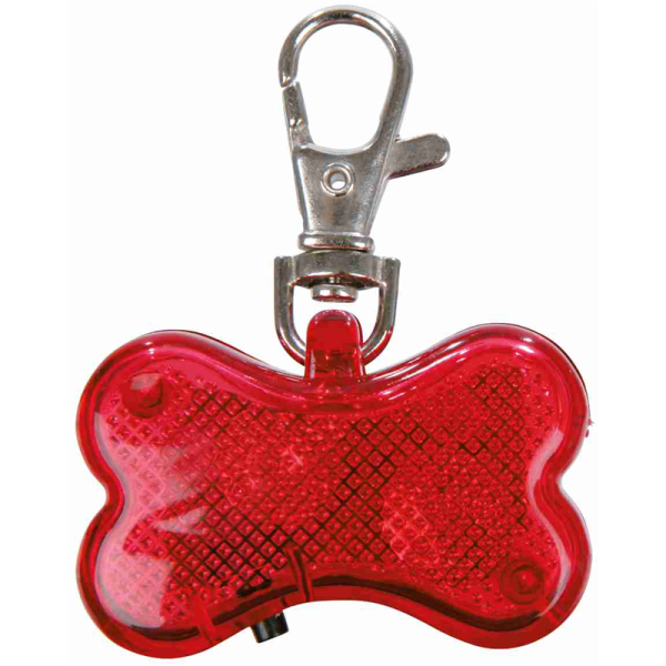 Trixie Safer Life Flasher rot ø 4,5 x 3 cm, Hunde Halsbandanhänger leuchtend