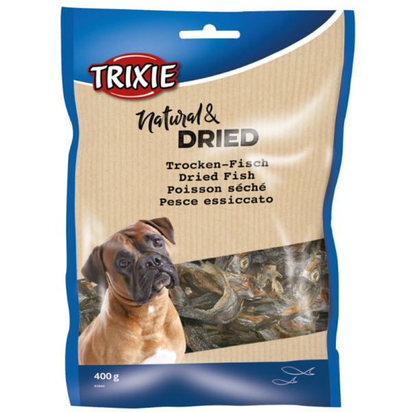 Trixie Trocken-Fisch Sprotten 400 g, Die natürliche Delikatesse für den Hund.