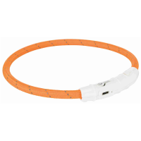 Trixie Leuchtring Flash USB orange L-XL 65 cm /  ø...