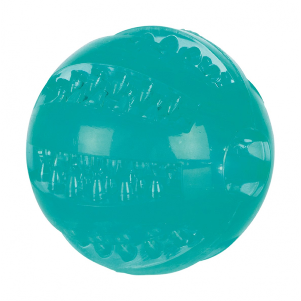 Trixie DentaFun Mintfresh Ball thermoplastisches Gummi (TPR) ø 6 cm, Hunde Spielzeug zur Zahnpflege