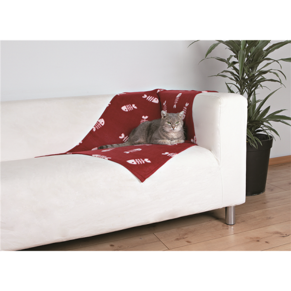 Trixie Katzen Decke Beany bordeaux 100 × 70 cm, Katzenzubehör