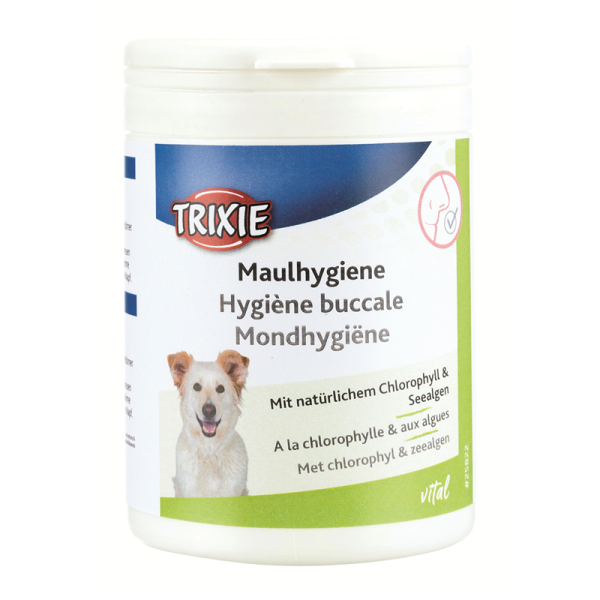 Trixie Maulhygiene mit Seealgen Tabletten 220 g, Nahrungsergänzung für Hunde