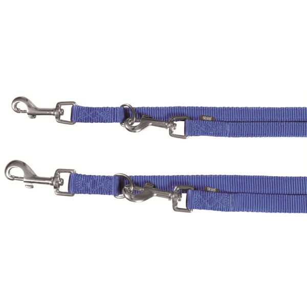 Trixie Verlängerungs-Leine Premium doppellagiges Nylon blau XS-S 2 Meter / 15 mm, Hunde Zubehör