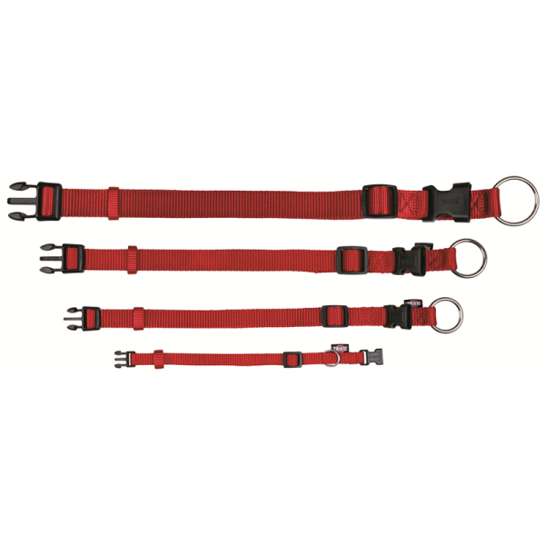 Trixie Premium Halsband rot S-M, Maße: 30 - 45 cm / 15 mm