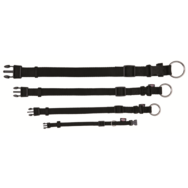 Trixie Premium Halsband schwarz L-XL, Maße: 40 - 65 cm / 25 mm